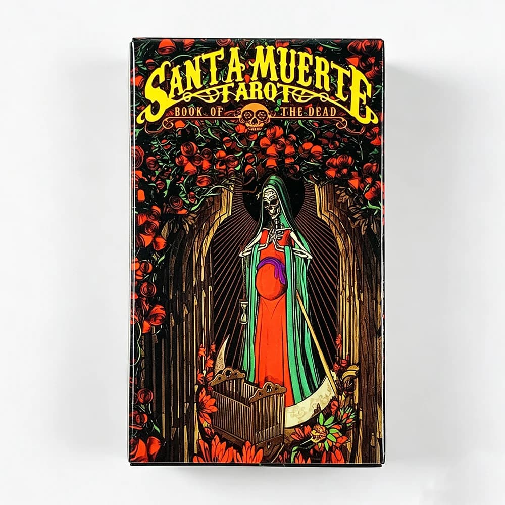Santa Muerte Tarot Deck 78 Full Tarot Cards Mysterious Divination Deck Spiritual Meditation Fortune Telling Halloween Gifts