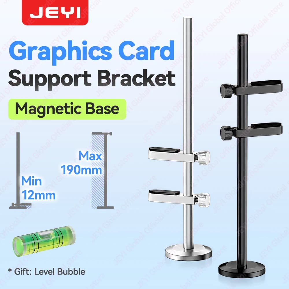 Supporto per Scheda Grafica JEYI in Lega di Alluminio, Staffa di Sostegno GPU per Case PC Desktop, Supporto per Schede Video