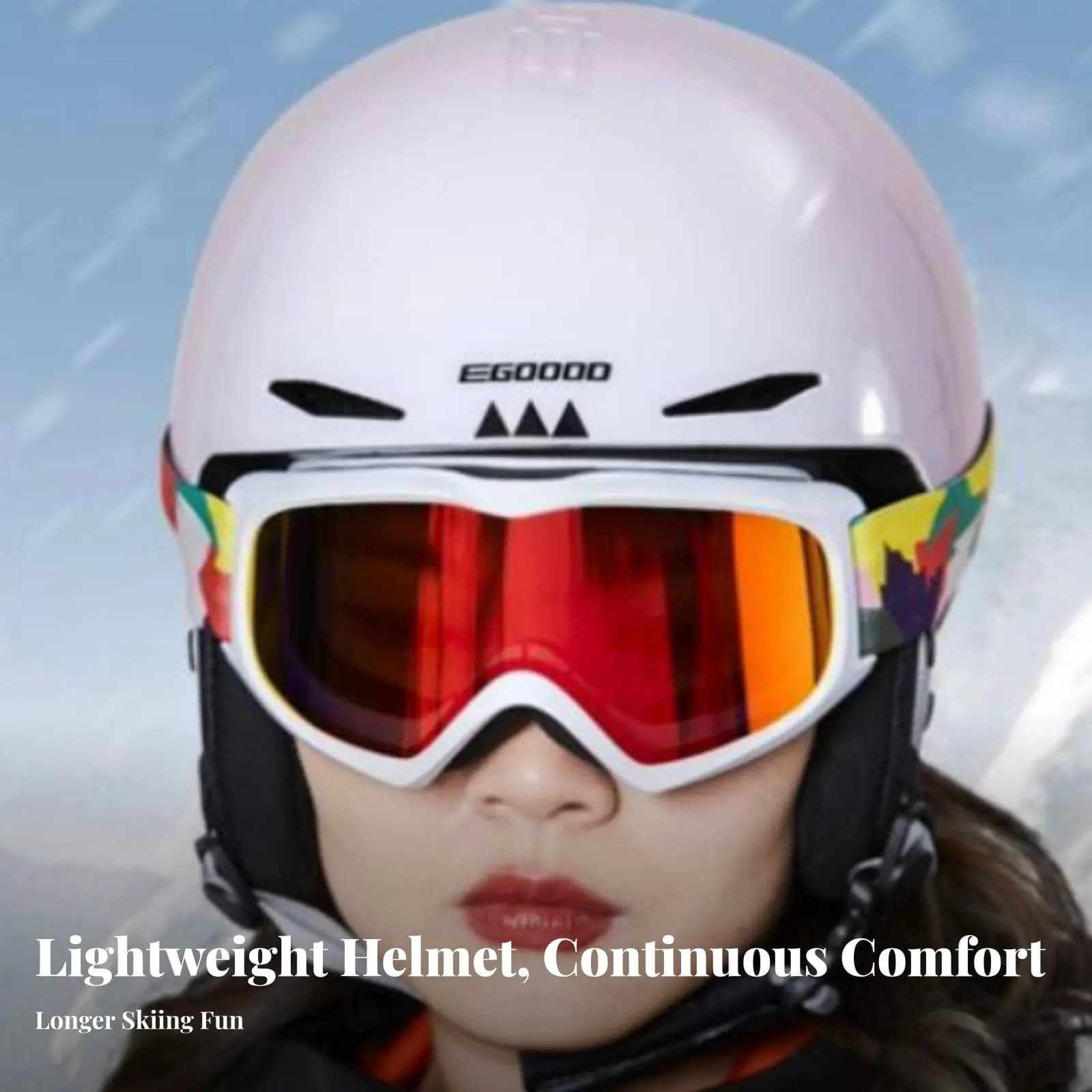 Casco Invernale, Casco da Sci Unisex Ultra-Leggero, Caldo, PC+EPS, Attrezzatura per Snowboard e Sci per Adulti, Con Occhiali Invernali