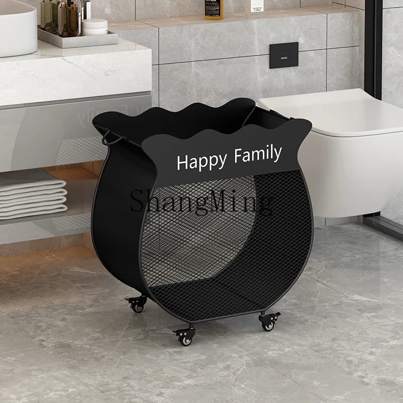 CL light luxury removable dirty clothes basket, home yoga mat holder basket, bathroom clothes rack
