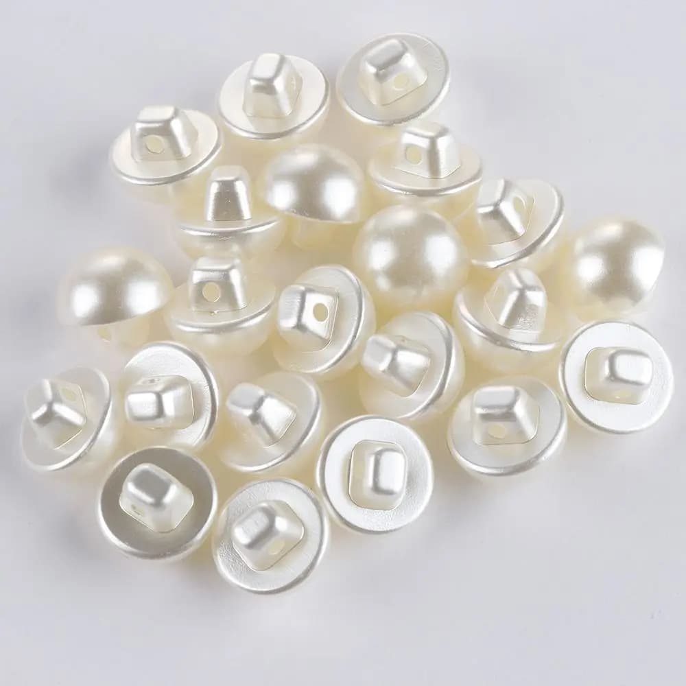 50PCS 10mm Mushroom DIY Garment Decorative Scrapbooking Sewing Clothing Dress Accessories Pearl Buttons