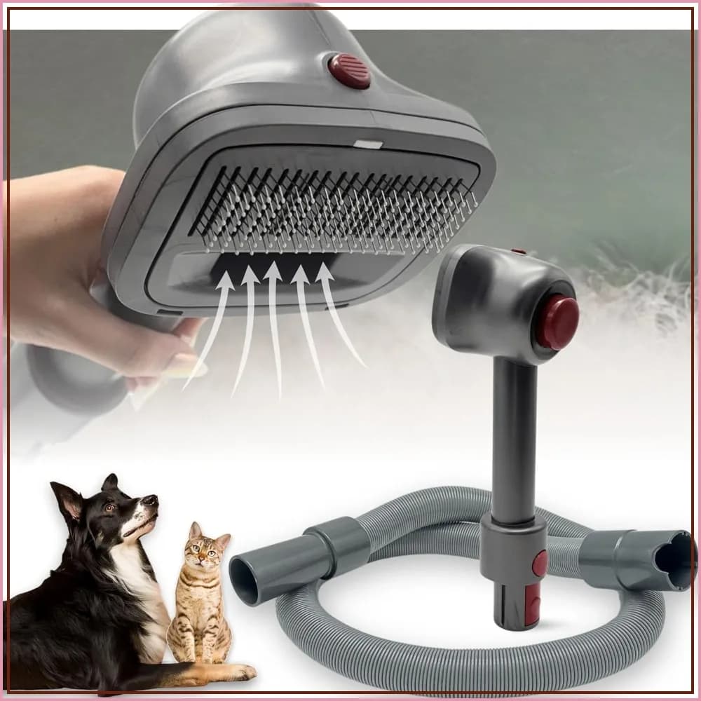 Pet Hair Grooming Brush Vacuum Attachment for Dyson V7 V8 V10 V11 V15, Shark, Miele & More – Cat/Dog Grooming