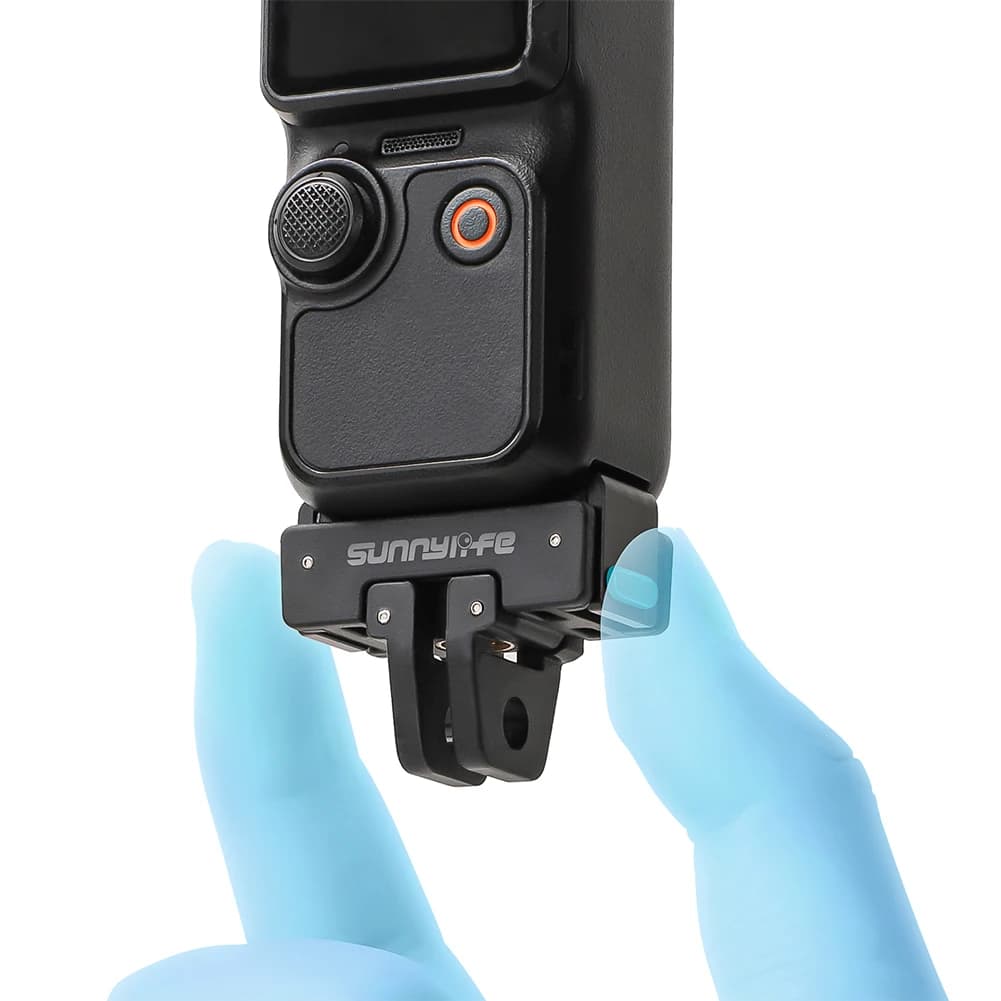 Adattatore Magnetico a Sgancio Rapido con Vite da 1/4, Staffa di Estensione Pieghevole per Treppiede, Compatibile con DJI Osmo Pocket 3