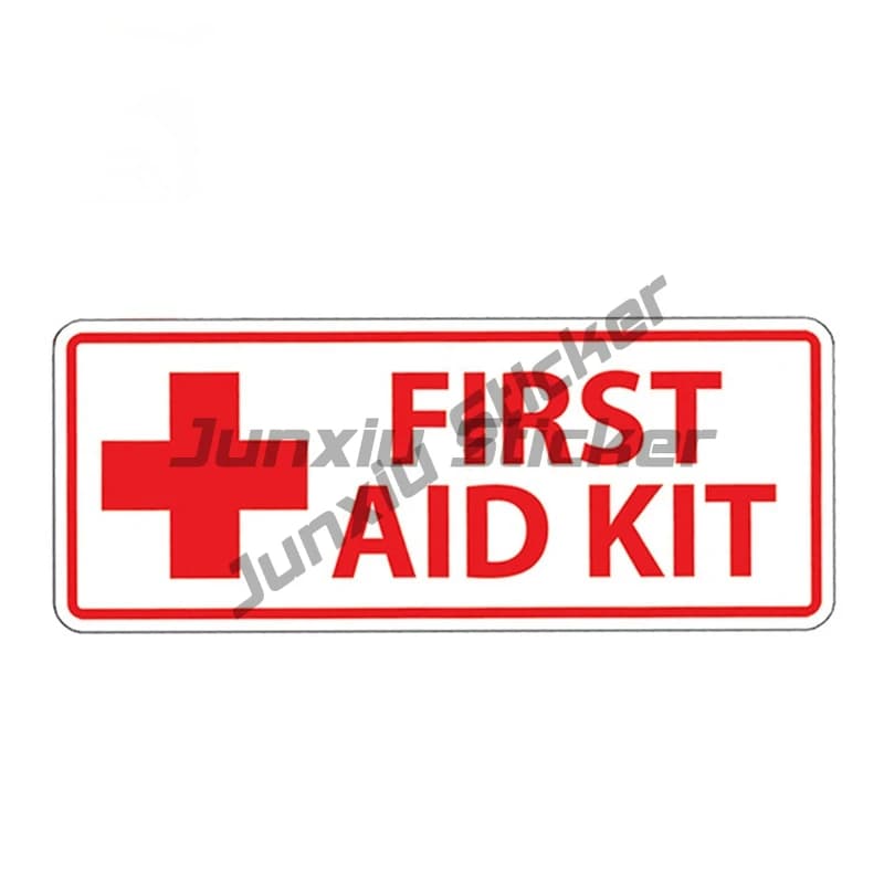 Adesivo autoadesivo per kit di pronto soccorso, adesivo per auto, decorazioni auto impermeabili su paraurti, finestrino posteriore, laptop