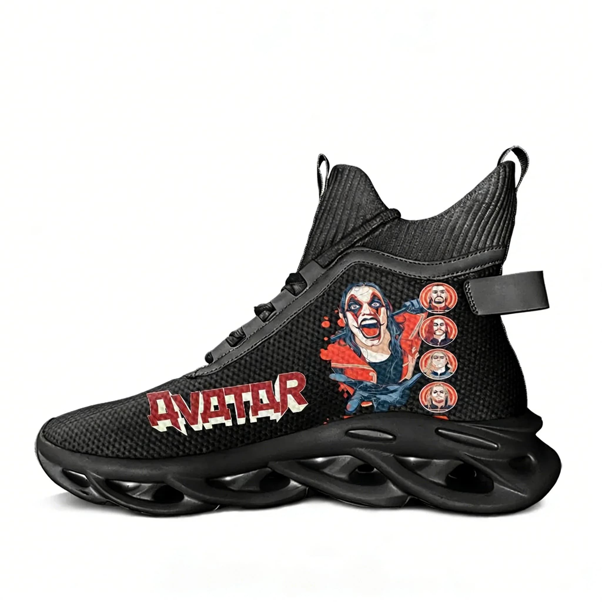 Avatar Rock Band men's and women's high sneakers, for sports, hiking, travel and racing, customizable