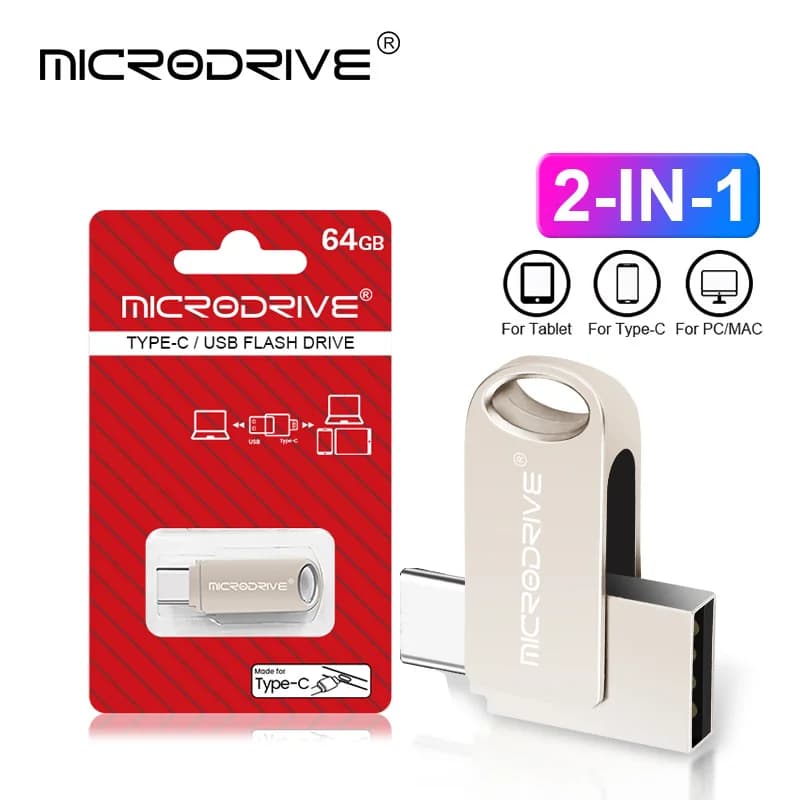 Chiavetta USB Type-C da 64 GB Ultra Dual Drive Go Unità flash 128 GB 32G 16 GB Pen Drive Jump Drive per archiviazione dati, condivisione di file.