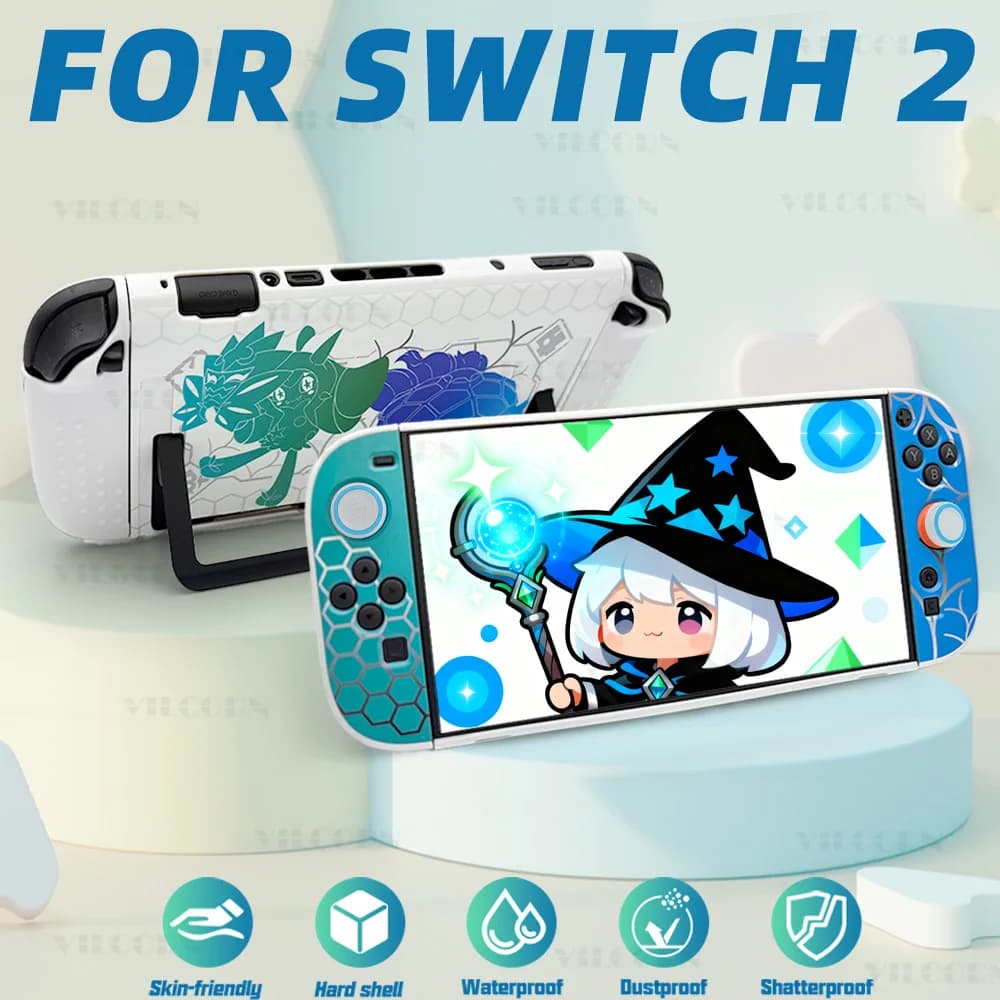 Nuova custodia protettiva per Switch2 Cover per Switch 2 Dock Station Cover Skin ZA Accessori di gioco Proteggi guscio con 2 copritasti