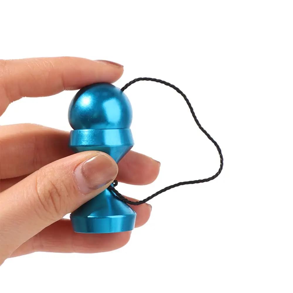 Palla Antistress in Alluminio, Gadget Sensoriale, Spinner Portatile per Allenamento delle Dita