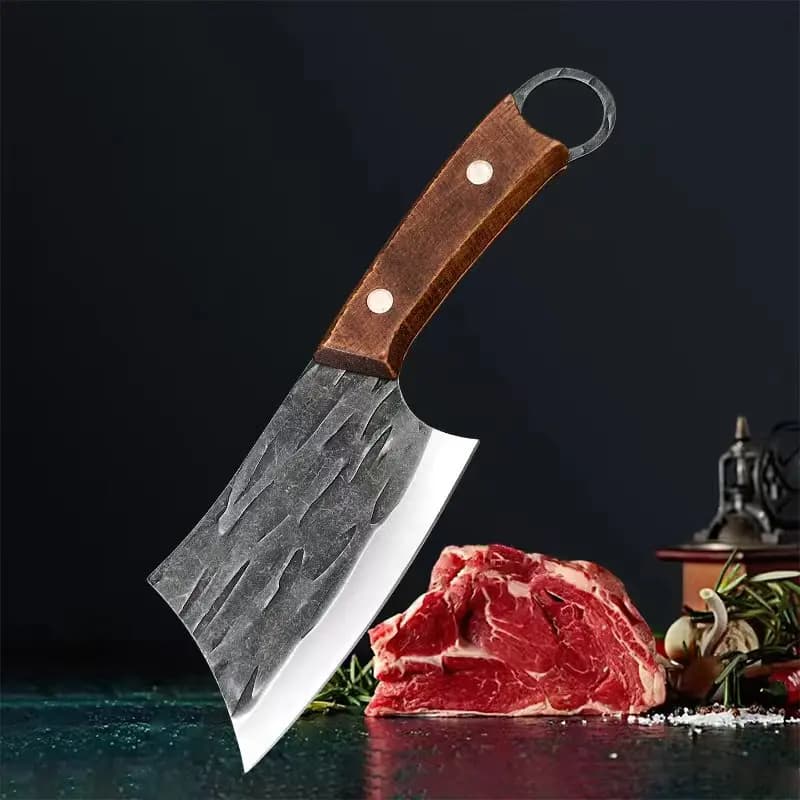 Coltello Professionale per Disossare il Pesce, Utensile da Cucina con Manico in Legno, per Affettare e Tagliare Carne e Vesciche di Pesce, Coltello da Cucina per Disossare