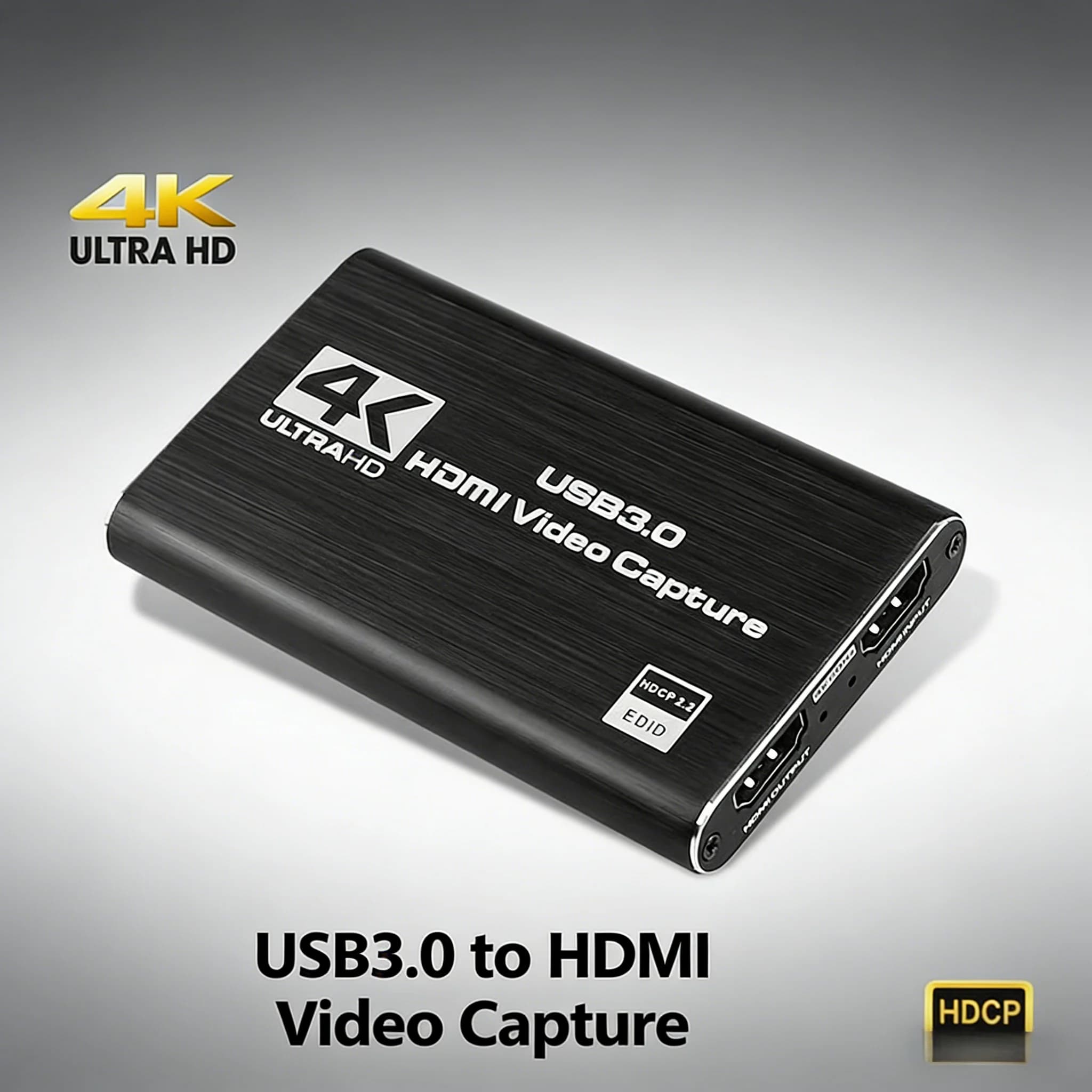 Scheda di acquisizione video USB 3.0 HDMI 4K con ingresso 1080P 60FPS e uscita Loop Out, Registratore per Streaming di Giochi, OBS, PS5, Switch, Fotocamera