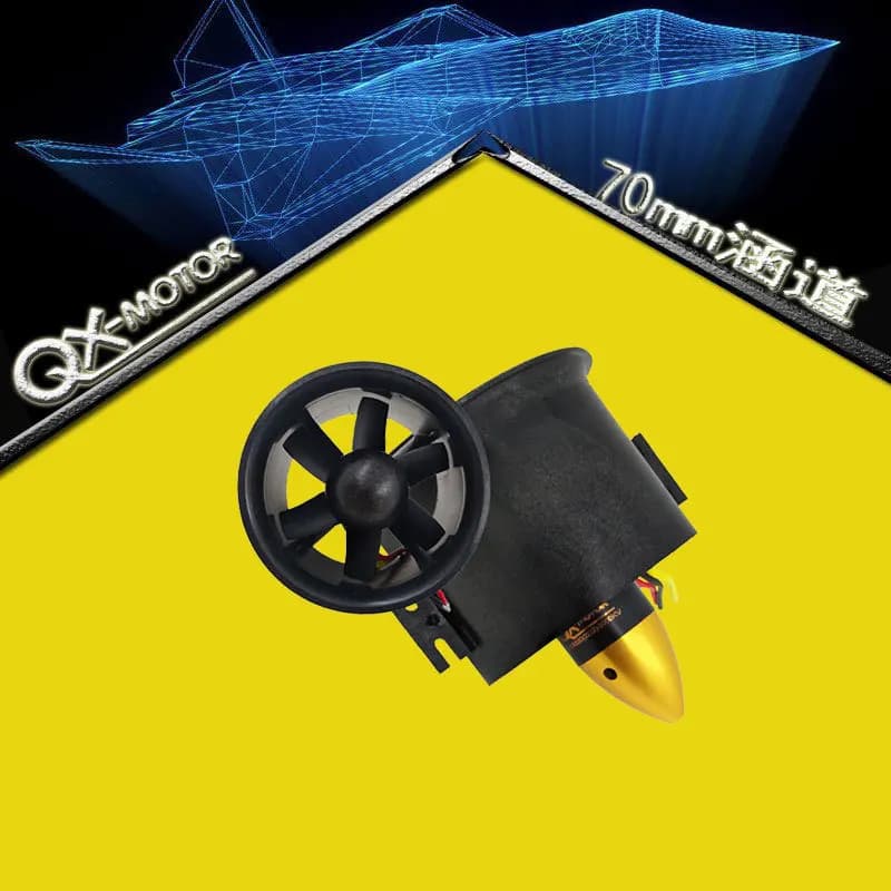 Ventola a palette canalizzata da 70 mm6 EDF2822-3000KV modello drone motore brushless Motore per aereo canalizzato