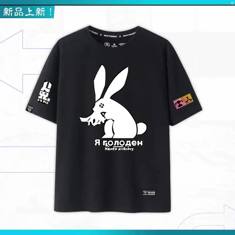 DY20Game Honkai Impact 3 Haxxor Bunny Cosplay Men Women Short Sleeve T-shirt Top Couple Casual Clothes Round Collar Tee Summer25