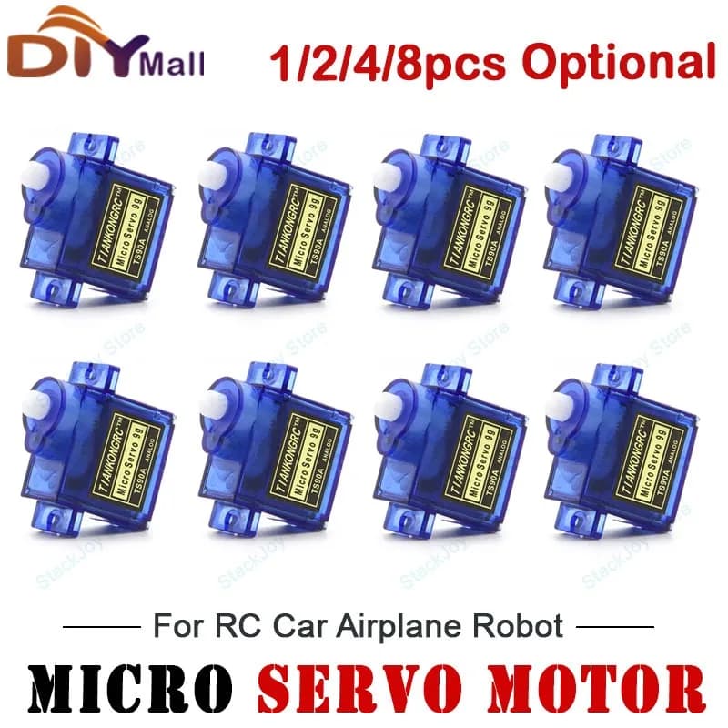 TS90A 9G Micro Servo Mini sterzo analogico da 180 gradi per auto RC/modelli di robot Parti di funzioni di alimentazione 4.8V-6V
