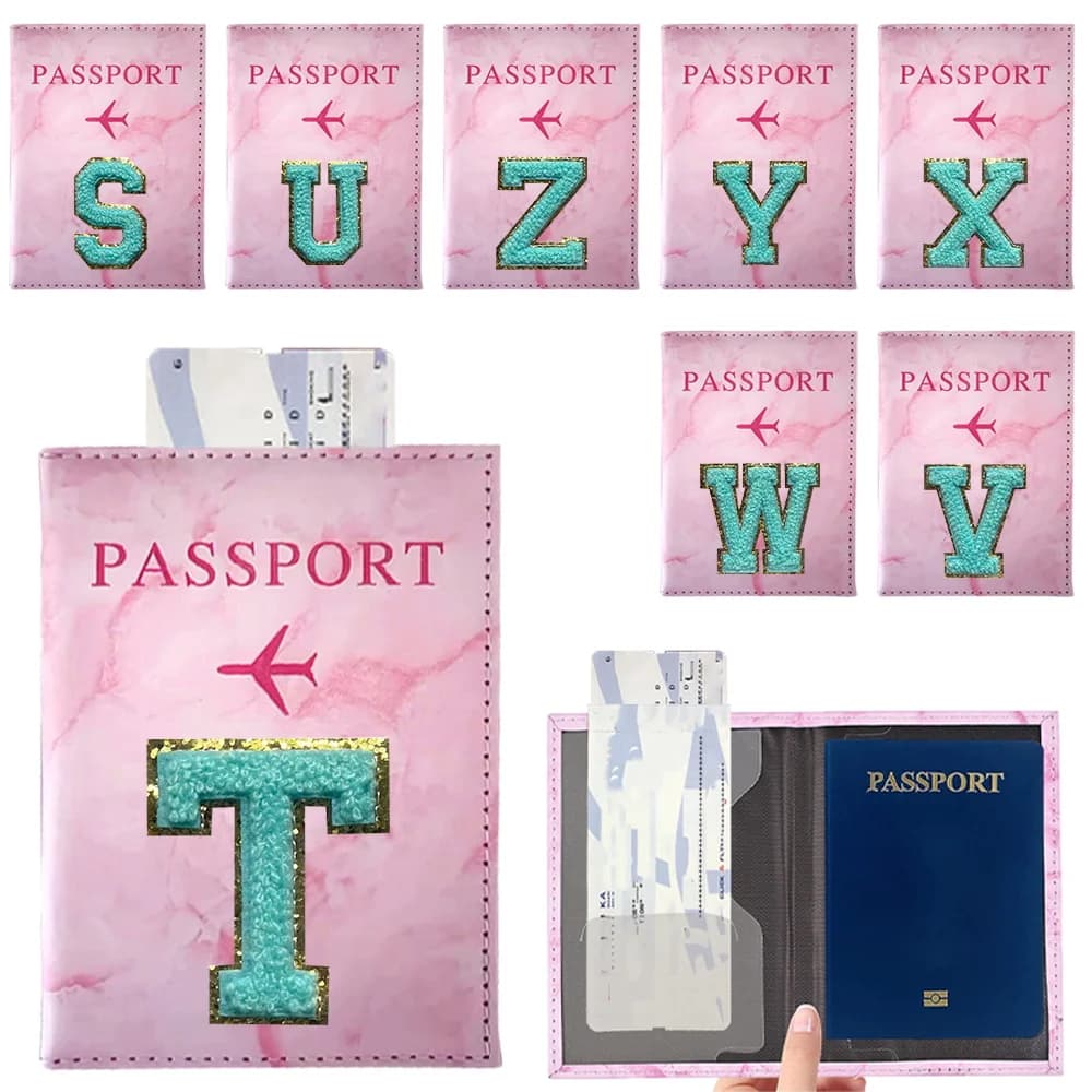 Porta Passaporto, Custodia da Viaggio per Passaporti, Serie con Stampa UV, Elegante Copertina per Passaporto