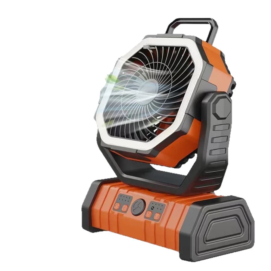 Outdoor Camping 20000mAh Floor Fan USB Rechargeable Power Bank Quiet Oscillating Electric Fan
