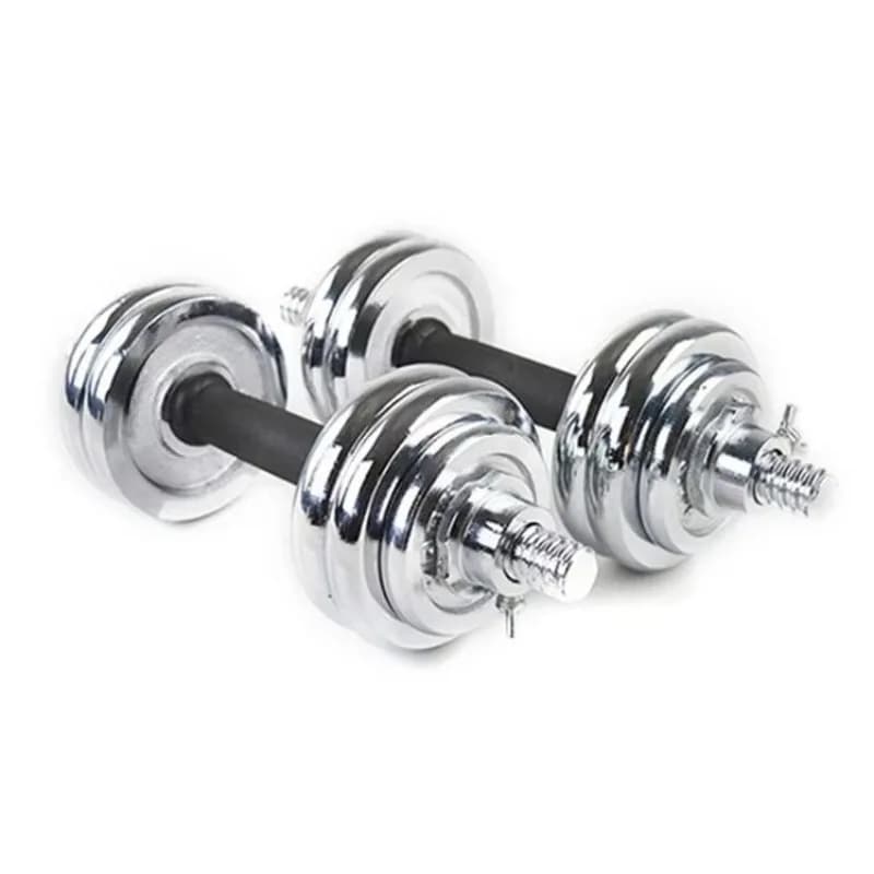 Gym/home Use Cast Iron Plate Chrome Plated Adjustable Weight Barbell Plated Dumbbell
