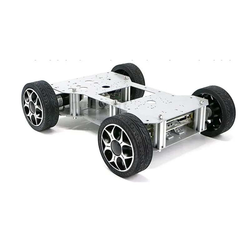 10Kg Load 4WD Large Robotic Car Ackerman Metal Frame Encoder RC Tank Engine for Arduino for Raspberry Robot Programmable DIY Kit