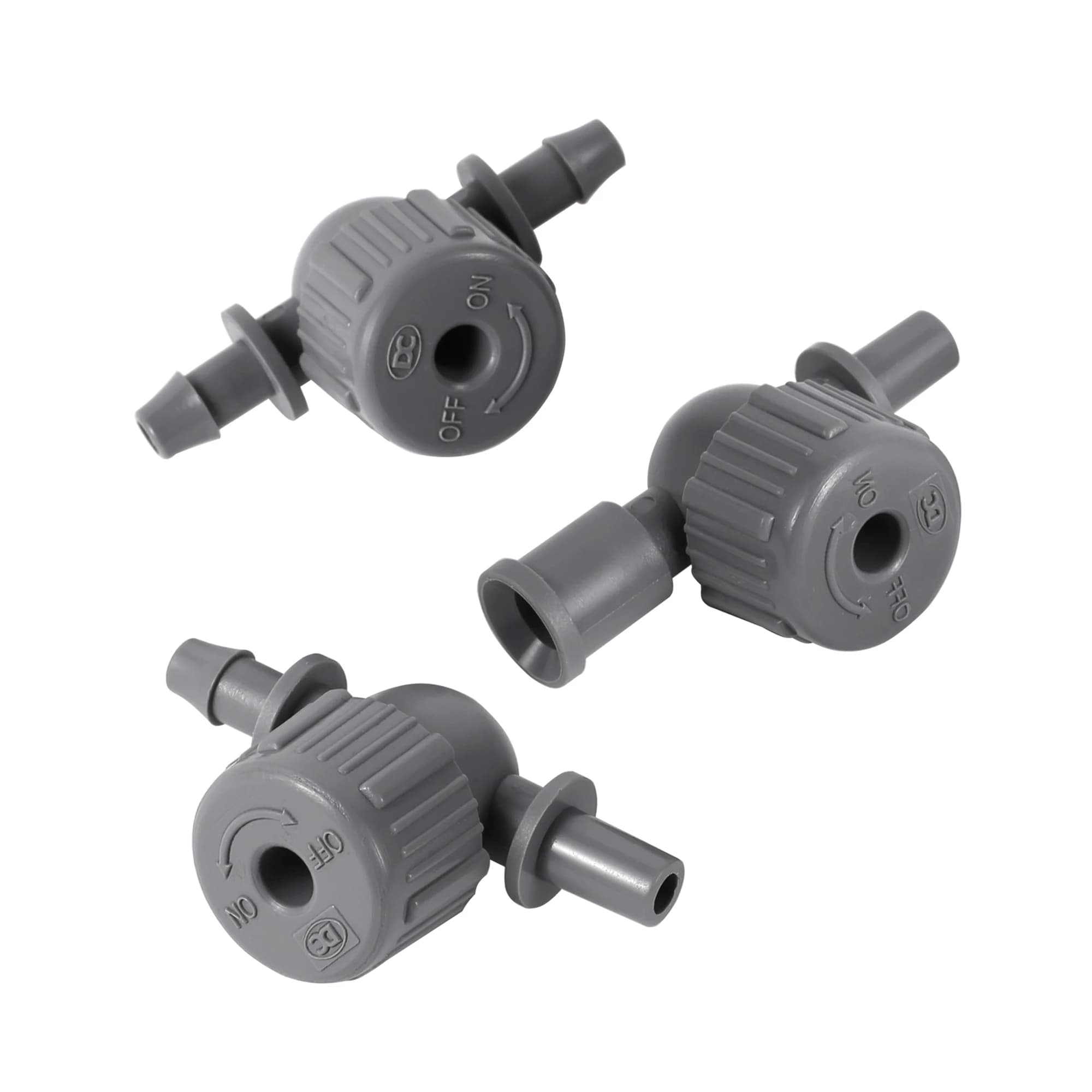 5 pcs adjustable valve in line spindle ball valve universal drop irrigation 1/4 inch stop tube 6mm water control switch