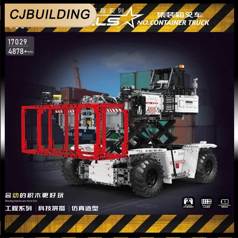 Mold KING 17029/17030 Container Truck Building Model Set con forbice Technical RC Car per adulti per bambini regalo di compleanno