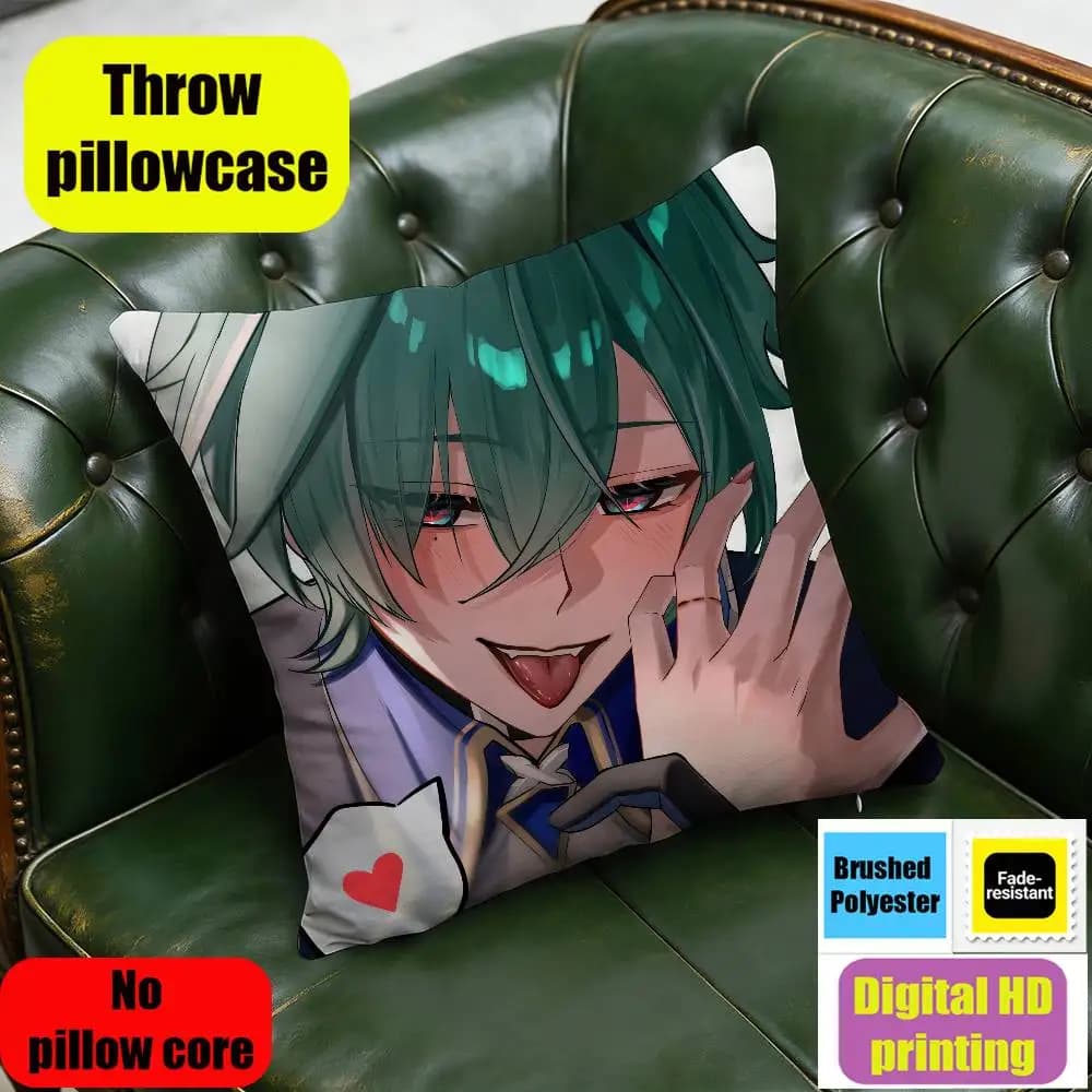 30cm 40cm Car Custom Square Pillowcase Pad Cushion Cover For Lohen Genshin Impact Throw Pillow Case