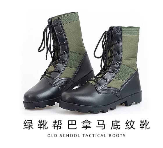 Gli stivali verdi aiutano gli stivali con fondo Panama della vecchia scuola Stivali da deserto Black Hawk Falling Style