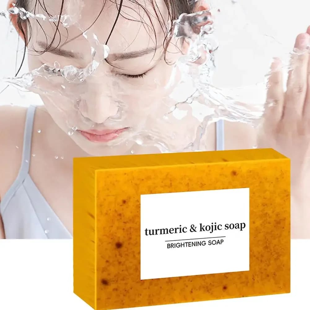 100 g handmade turmeric soap, lemon cogico acid soap, shower soap and face for deep facial and body cleansing