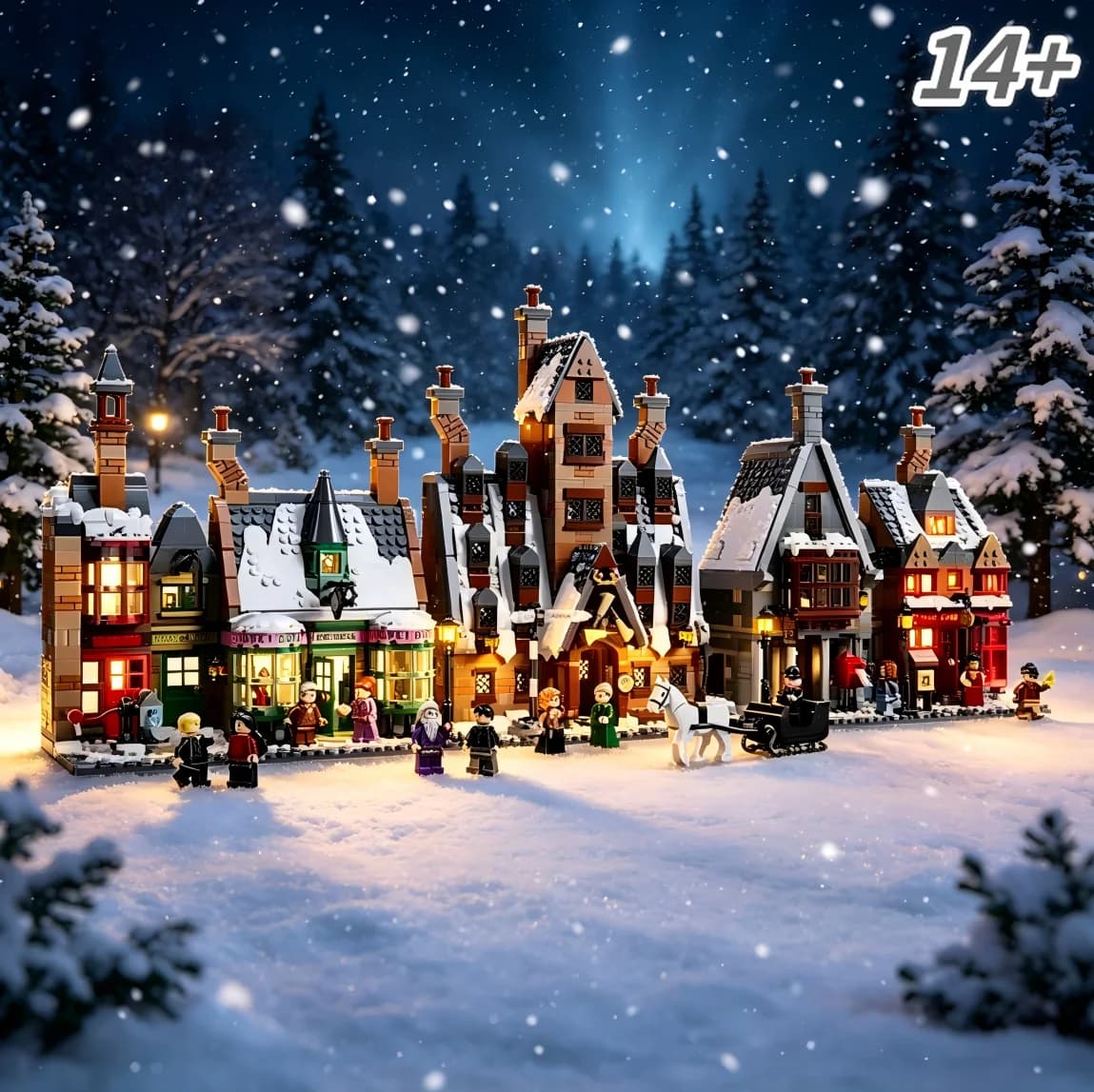Bestseller 76457 Available New Hogsmeade Village Construction Set 3228 Pieces Detailed by Assembling Birthday Gift