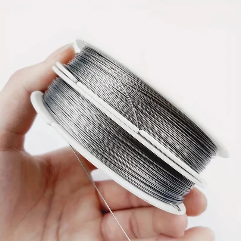 1 roll 0.3~0mm thin stainless steel wire bordering wire rope cable for diy necklace bracelets jewelry creation diy results