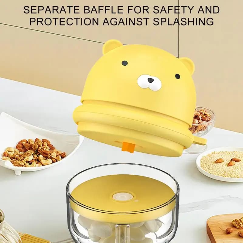 Tritatutto per alimenti senza fili Mini tritatutto per aglio Contenitore per robot da cucina multifunzionale per impieghi gravosi per tritare e triturare