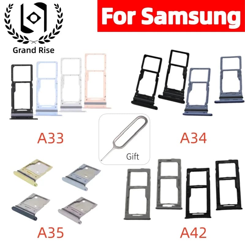 Slot per vassoio scheda SIM per Samsung Galaxy A33 A34 A35 A42 4G 5G Supporto per cassetto con chip per scheda SIM Micro SD