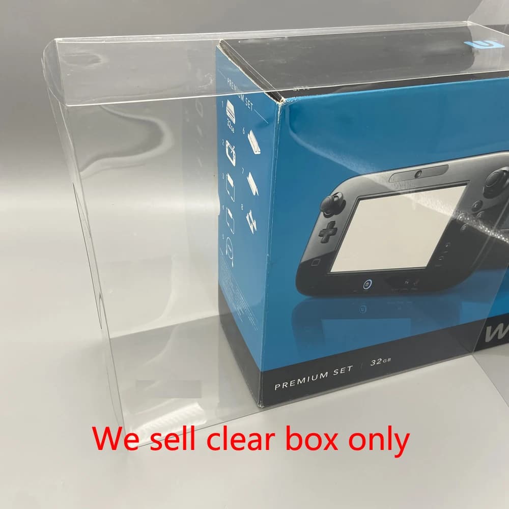 Transparent Box for Game Console WIIU PET Protective Box for Display Storage