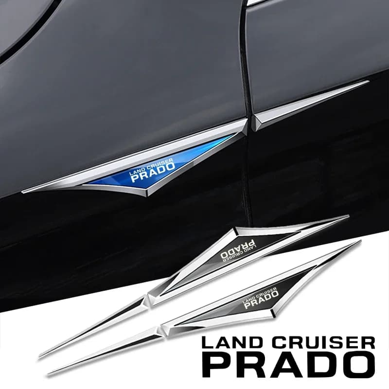 Accessorio per accessori per auto adesivi per auto in lega 3D da 2 pezzi