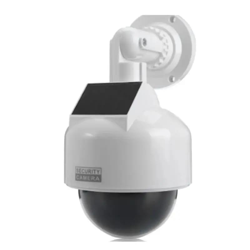 【A43M】Telecamera di sicurezza simulata con luce LED lampeggiante a 360° ° Dome CCTV Fittizia Rotante 1 Pezzo