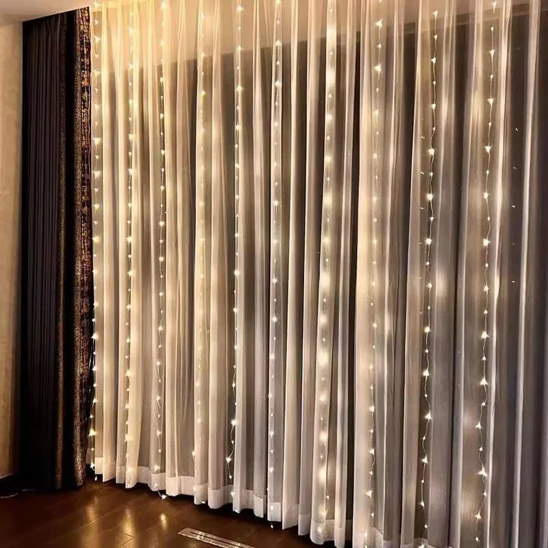 6Mx3M 3Mx3M Luci della stringa della tenda Alimentazione USB LED Vacanza Fata Luce Finestra Capodanno 2025 Ghirlanda Luci a LED Decorazione natalizia