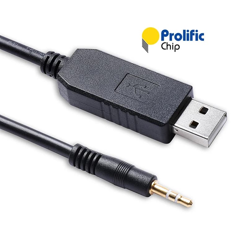 Scheda di gestione della rete APC AP9631 AP9630 Prolific USB RS232 da seriale a 2,5 mm TRS Plug Cavo di collegamento PC 940-0299A