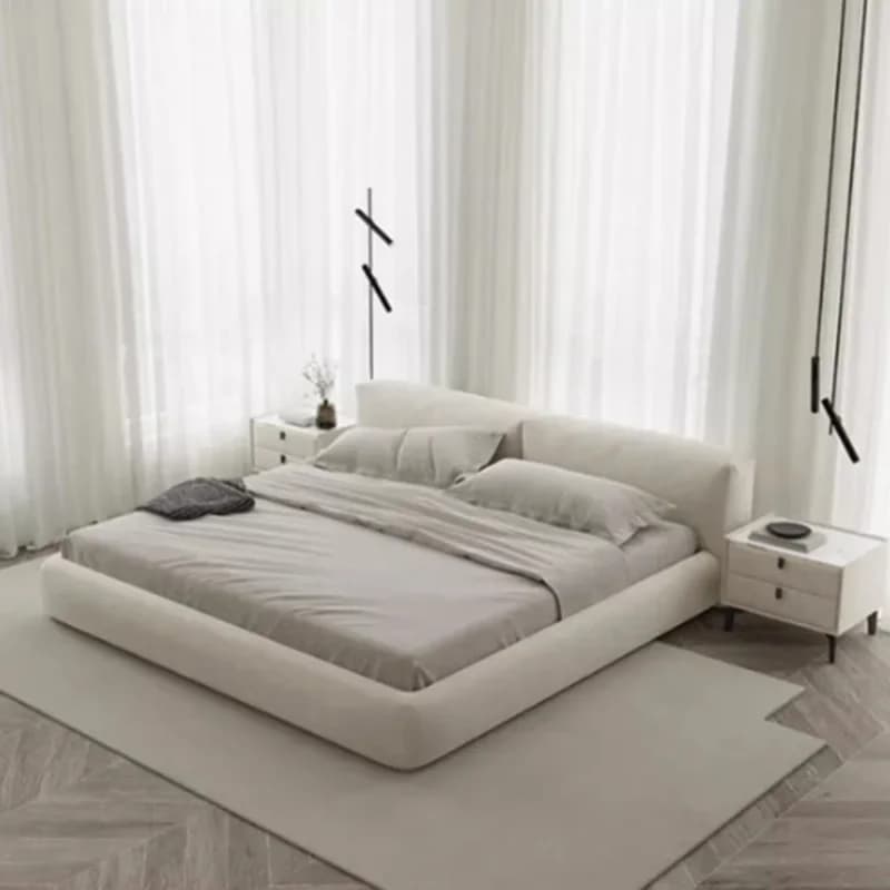 Letto Massaggiante Moderno in Legno, Sicuro per il Sonno, Letto Principessa, Divano, Letto Matrimoniale King Size per Umani e Animali Domestici, Arredamento Lounge Suite