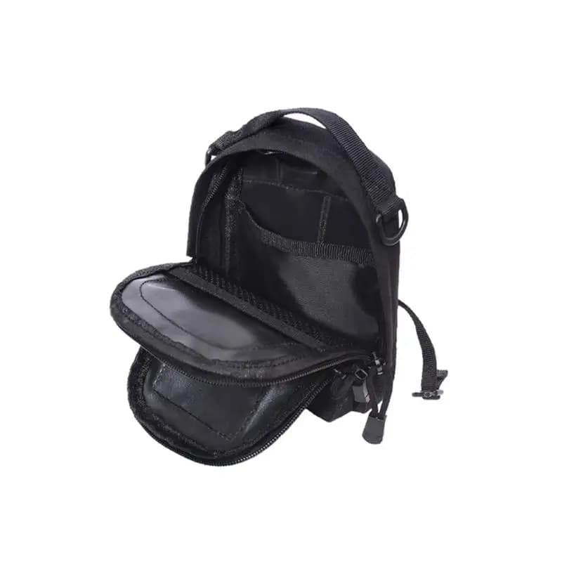 R6FE Multifunctional Waist Bag With Double Zippered Closure Light Weight Fabric Belt Bag For Hiking Running