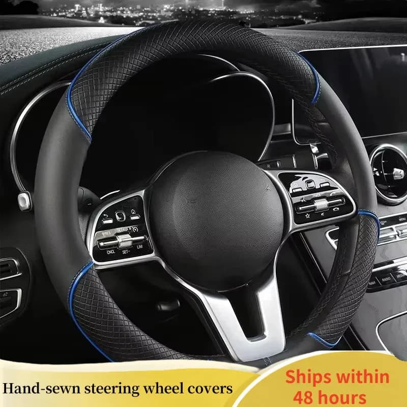 Car cover with full leather sewing line, three-dimensional non-slip, simple and fashionable. Four Universal Seasons