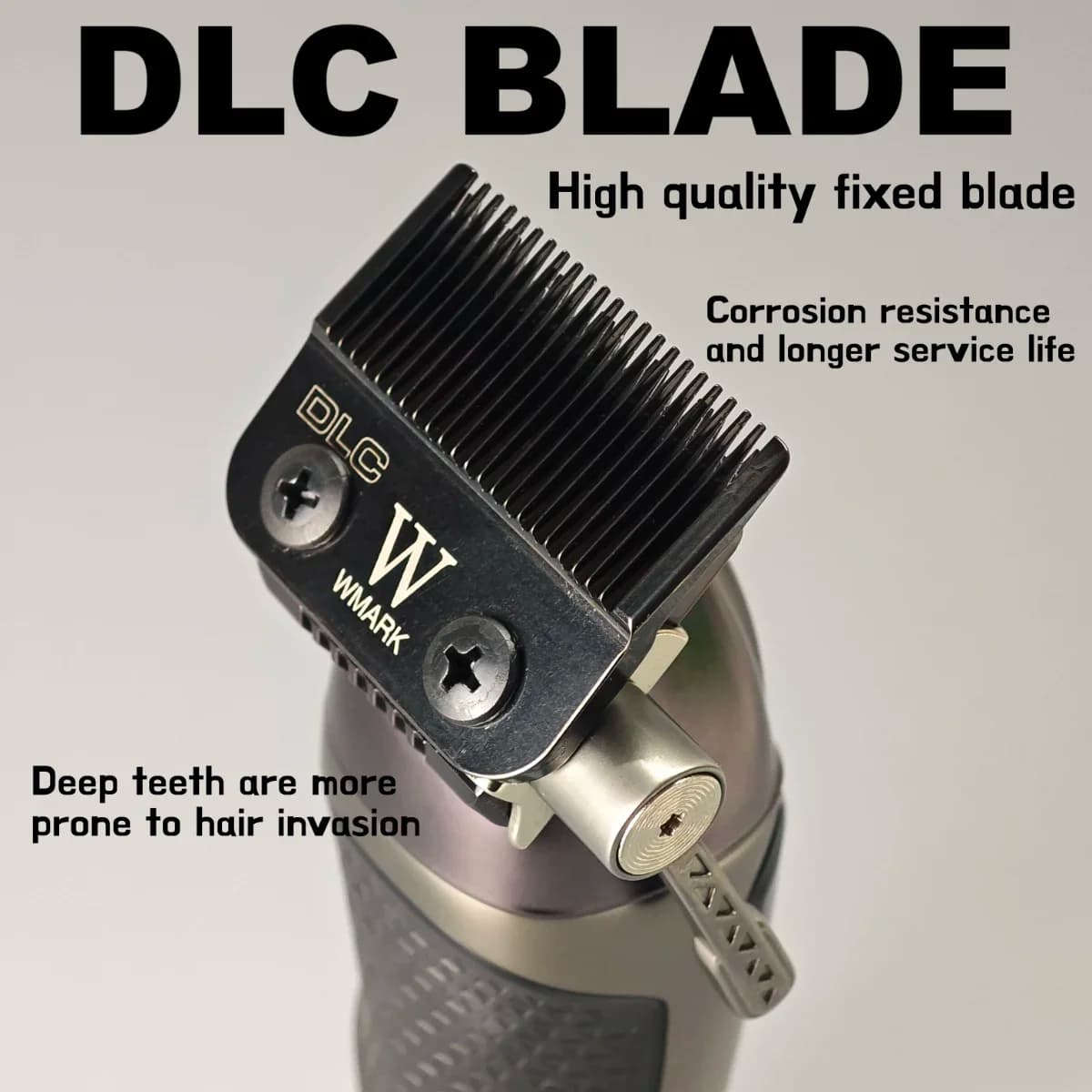 Professional electric haircut WMARK NG 8008 9000 rpm Haircut Man 3200mAh DLC Faded curve blade with Barbie base