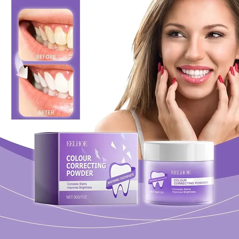 Polvere sbiancante per denti Rimuovi macchie di placca Calcolo dentale Pulizia dell'igiene orale Alito cattivo fresco 5 giorni Cura dei denti efficace