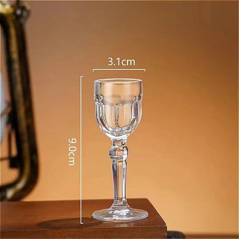 Bicchiere da cocktail da 15 ml Bicchieri da bere squisiti Calice da vino Bicchiere da vino piccolo Set da 2 pezzi Bicchiere da liquori trasparente Bicchiere da shot Regali