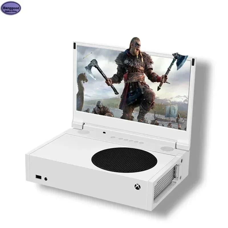 G-STORY Schermo IPS per monitor da gioco portatile 4K HDR da 12,5 pollici, adatto per Xbox Series S, con 2 porte per cuffie stereo 3D HDMI 2