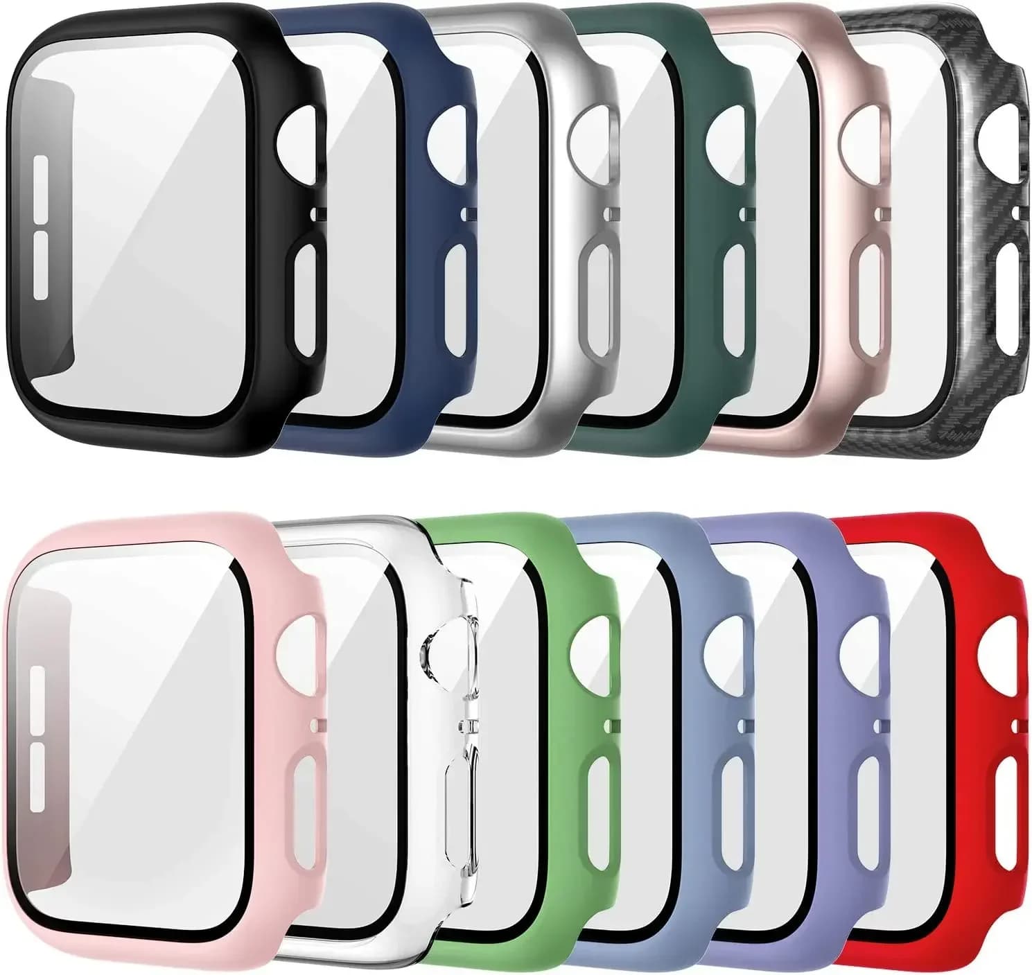 Vetro + Custodia per Apple Watch Ultra 49mm 45mm 44mm 41mm 40mm Accessori Protezione schermo per PC Cover iwatch Serie 4/5/6/7/8/SE