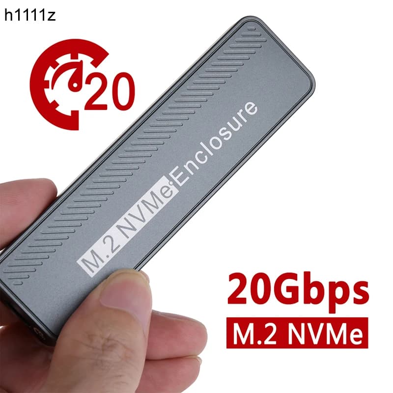 Custodia SSD ad alta velocità 20Gbps M2 NVMe custodia esterna USB3.2 GEN2 * 2 20Gbps Solid State Drive M.2 Case Box MAX 4TB per Macbook PC