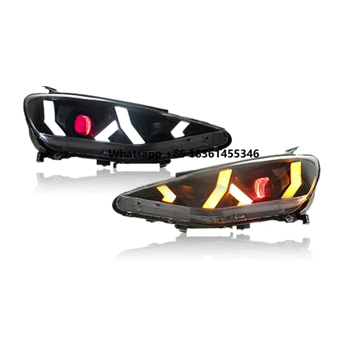 Luci LED per Auto Festa 2019-2022, Luci Diurne, Indicatori di Direzione Dinamici, Accessori Auto, Fari Auto
