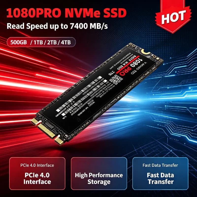 M2 NGFF NVMe 1080PRO Internal Solid State Drive 1TB 2TB Original SSD Hard Disk Drive For Laptop Desktop Notebook Computer PC