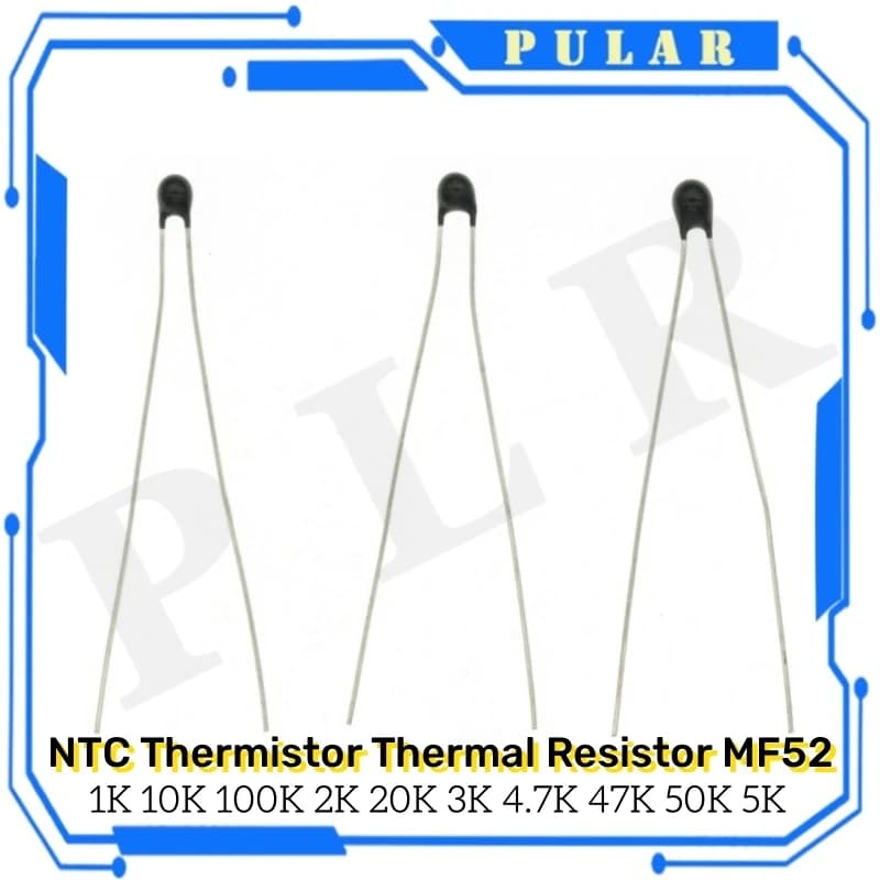 20 pz PLR NTC termistore resistenza termica MF52 NTC-MF52AT 1K 2K 3K 4.7K 5K 10K 20K 47K 50K 100K 5% 3950B 1/2/3/4.7/K Ohm R