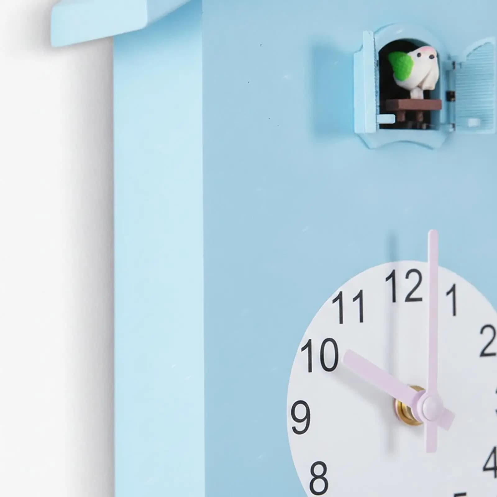 Cozy Cuckoo Wall Clock Analog Pendulum Design ABS Plastic Mounted Decor for Living Room Study Room Kids Room