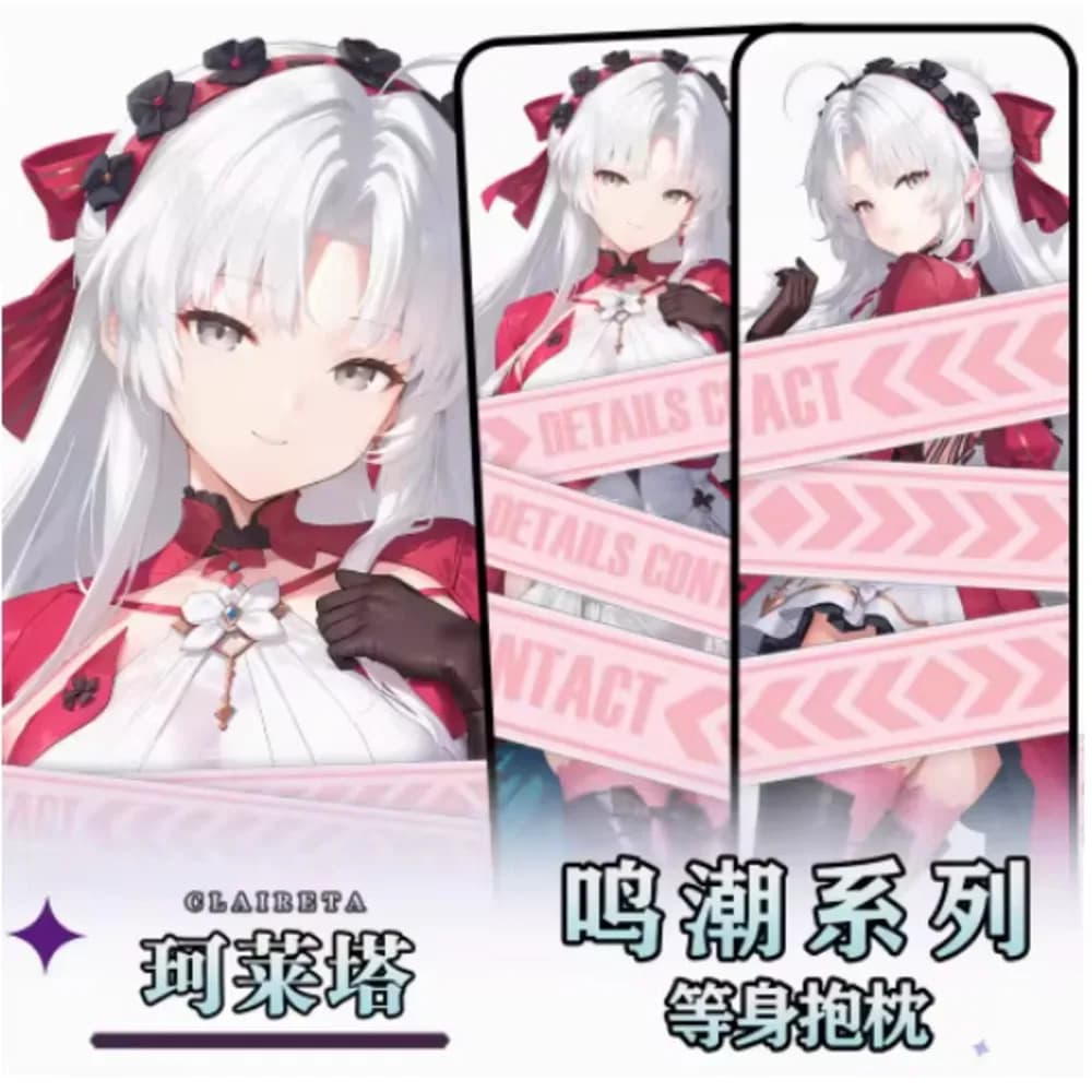 Federa per Cuscino Dakimakura Anime Wuthering Waves, Cosplay CARLOTTA Sexy, Regalo per Appassionati di Otaku, Nuovo