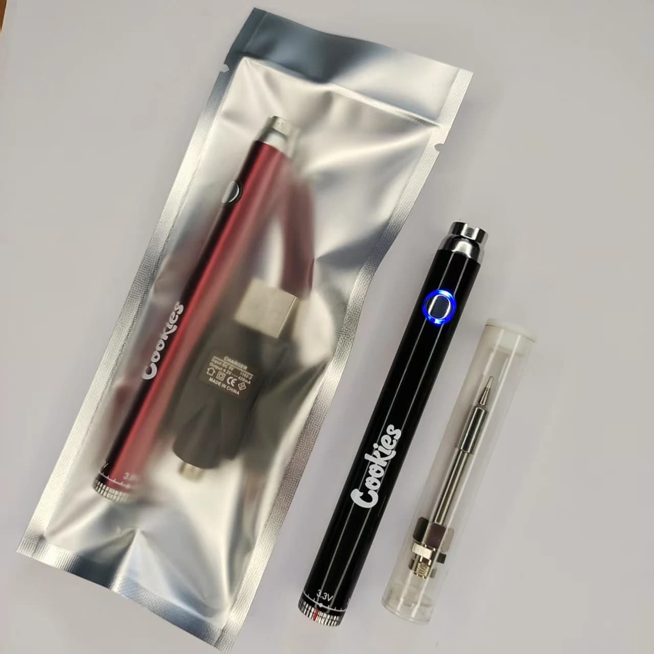 5 batterie Cookies Twist da 380 mAh, strumento portatile per saldatura elettrica, coltello riscaldante in ceramica 510